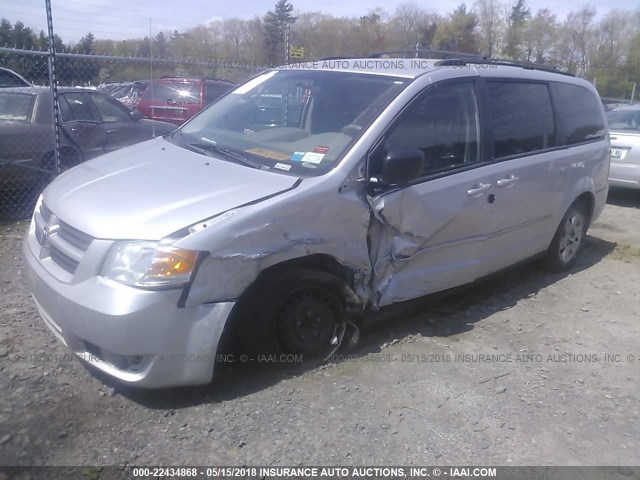 2D4RN4DE3AR382010 - 2010 DODGE GRAND CARAVAN SE SILVER photo 2