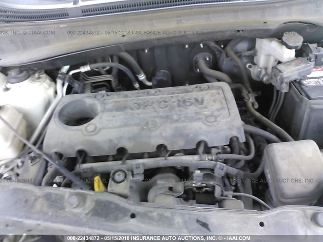 KM8JU3AC5BU256810 - 2011 HYUNDAI TUCSON GLS/LIMITED თეთრი ფოტო 10