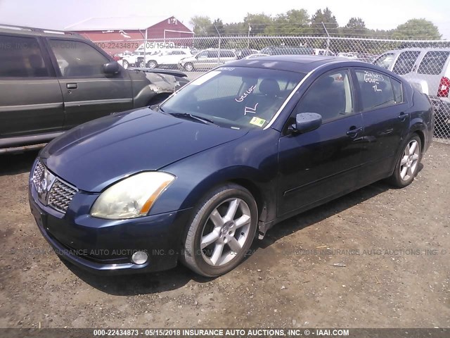 1N4BA41E26C839197 - 2006 NISSAN MAXIMA SE/SL BLUE photo 2