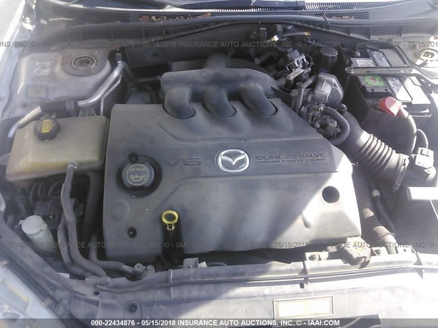 1YVFP80D835M40802 - 2003 MAZDA 6 S GRAY photo 10