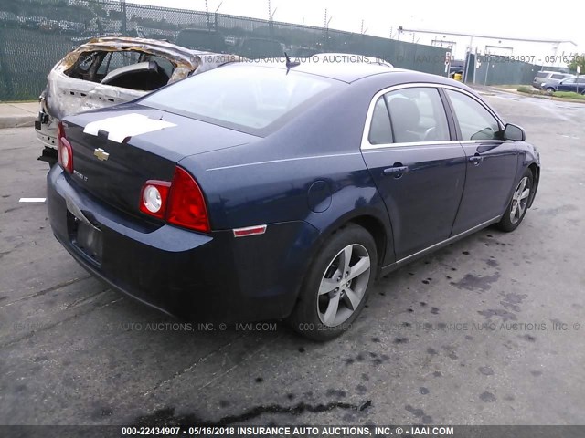 1G1ZC5E16BF115868 - 2011 CHEVROLET MALIBU 1LT 深蓝色 照片 4