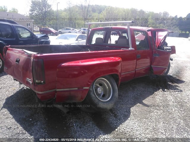 1GDHC33F4VF037273 - 1997 GMC SIERRA C3500 RED photo 4