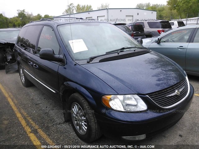 2C8GP64L13R284006 - 2003 CHRYSLER TOWN & COUNTRY LIMITED Dark Blue photo 1