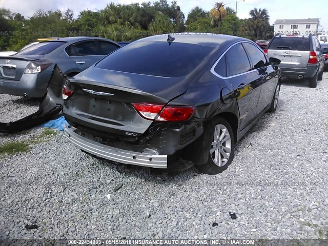 1C3CCCAB3GN122181 - 2016 CHRYSLER 200 LIMITED GRAY photo 4