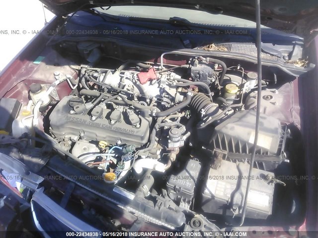 3N1CB51D62L681750 - 2002 NISSAN SENTRA XE/GXE 勃艮第红 照片 10