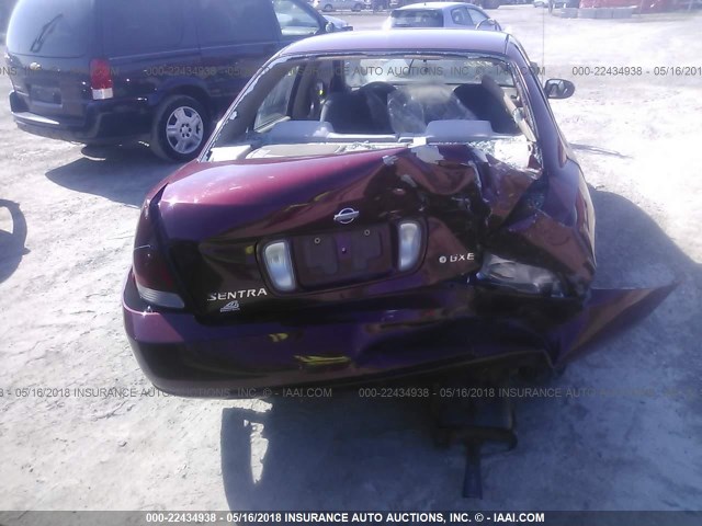 3N1CB51D62L681750 - 2002 NISSAN SENTRA XE/GXE 勃艮第红 照片 6