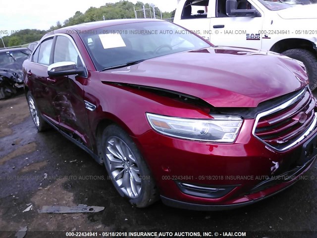 1FAHP2J84EG130933 - 2014 FORD TAURUS LIMITED MAROON photo 1