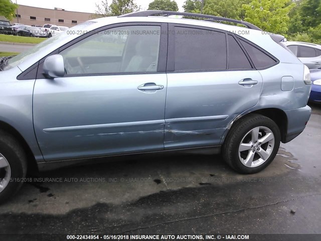 2T2HA31U64C017024 - 2004 LEXUS RX 330 Light Blue photo 6