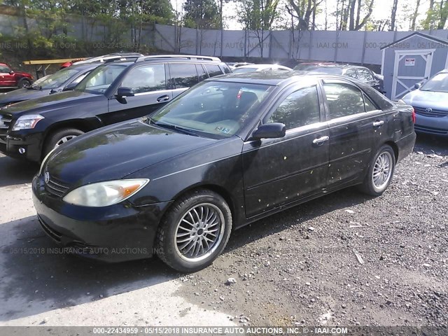 4T1BE32K62U040651 - 2002 TOYOTA CAMRY LE/XLE/SE შავი ფოტო 2