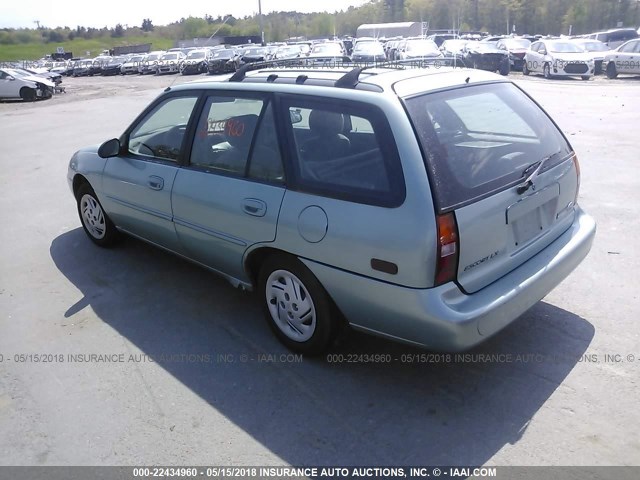 3FALP15P1VR170658 - 1997 FORD ESCORT LX TEAL photo 3