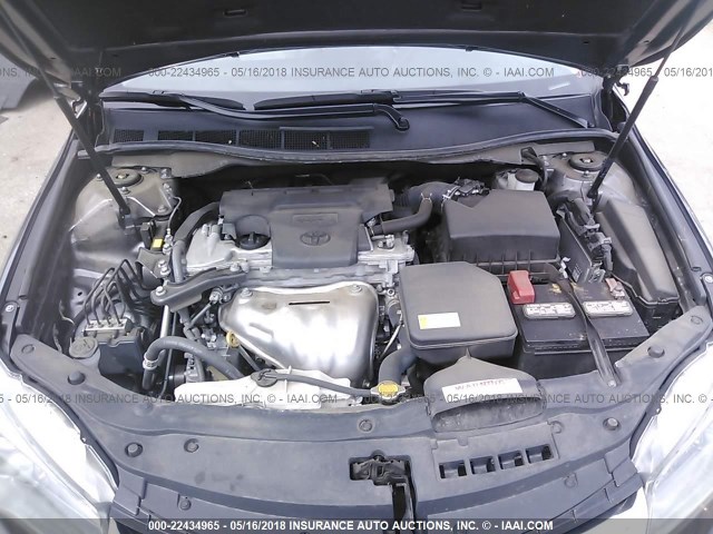 4T1BF1FKXFU112601 - 2015 TOYOTA CAMRY LE/XLE/SE/XSE ნაცრისფერი ფოტო 10