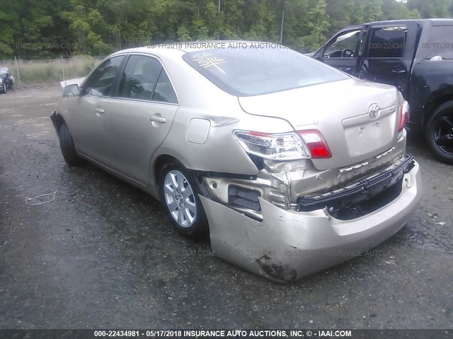 4T1BK46K38U569346 - 2008 TOYOTA CAMRY LE/XLE/SE ოქროსფერი ფოტო 3