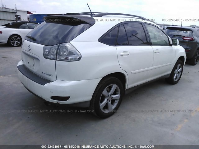 JTJGA31U340032474 - 2004 LEXUS RX 330 WHITE photo 4