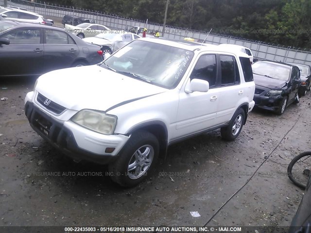 JHLRD1876YS020162 - 2000 HONDA CR-V SE/EX WHITE photo 2