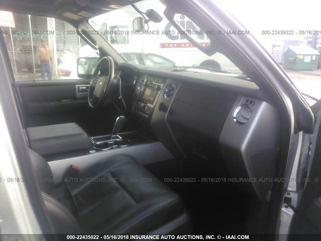 1FMJU2A57EEF57153 - 2014 FORD EXPEDITION LIMITED SILVER photo 5