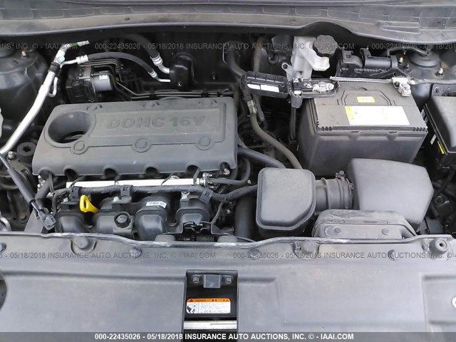 KM8JU3AC4CU517961 - 2012 HYUNDAI TUCSON GLS/LIMITED შავი ფოტო 10