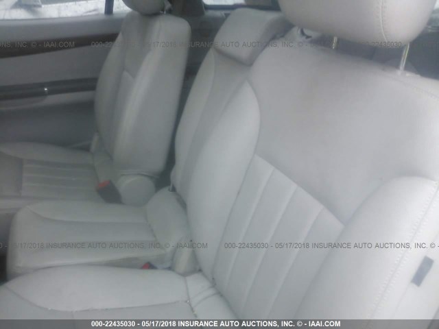 4JGCB56E08A072731 - 2008 MERCEDES-BENZ R 350 WHITE photo 8