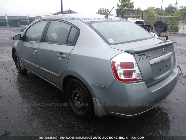 3N1AB6AP8BL713654 - 2011 NISSAN SENTRA 2.0/2.0S/SR/2.0SL GRAY photo 3