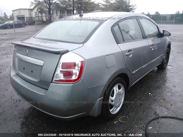 3N1AB6AP8BL713654 - 2011 NISSAN SENTRA 2.0/2.0S/SR/2.0SL GRAY photo 4