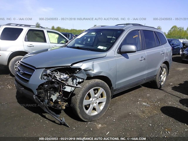 5NMSH73E89H308516 - 2009 HYUNDAI SANTA FE SE/LIMITED GRAY photo 2