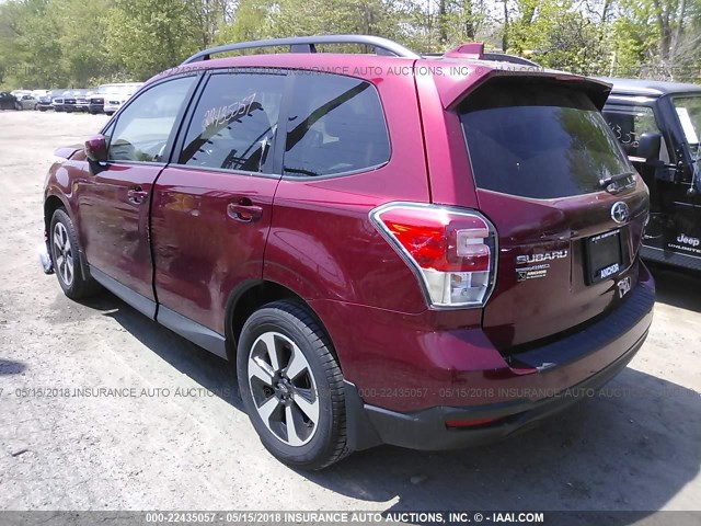 JF2SJAEC5JH430643 - 2018 SUBARU FORESTER 2.5I PREMIUM RED photo 3