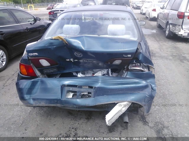 2T1BR18E1WC045662 - 1998 TOYOTA COROLLA VE/CE/LE Blau Foto 6