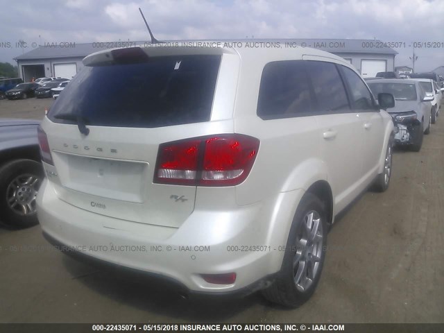 3C4PDDEG4ET139414 - 2014 DODGE JOURNEY R/T WHITE photo 4