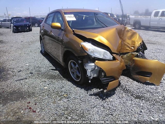2T1KU40E99C089280 - 2009 TOYOTA COROLLA MATRIX  ORANGE photo 1