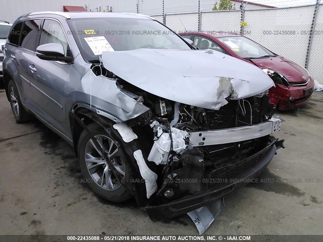 5TDJKRFH0FS216954 - 2015 TOYOTA HIGHLANDER XLE SILVER photo 6