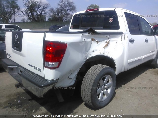 1N6BA07C68N329917 - 2008 NISSAN TITAN XE/SE/LE/PRO-4X WHITE photo 6