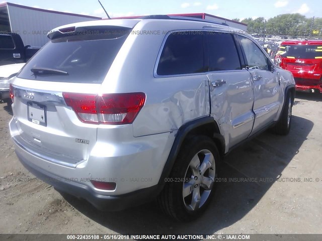 1C4RJFBG9CC341529 - 2012 JEEP GRAND CHEROKEE LIMITED SILVER photo 4
