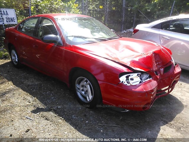 1G2NE52F95M183912 - 2005 PONTIAC GRAND AM SE RED photo 1