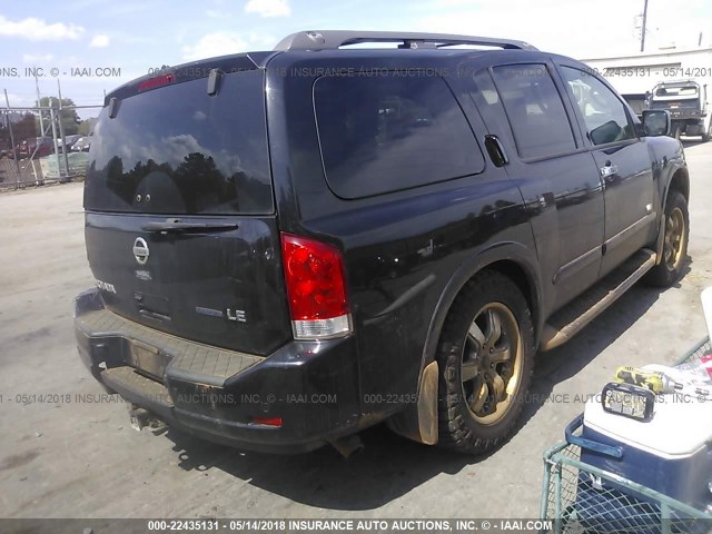 5N1BA08D79N604458 - 2009 NISSAN ARMADA SE/LE BLACK photo 4