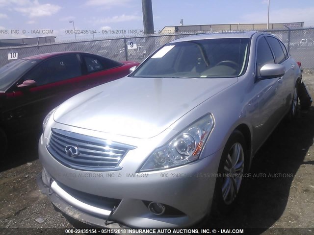 JN1CV6AP4CM932120 - 2012 INFINITI G37 SPORT SILVER photo 2