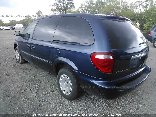 2C4GP34342R557096 - 2002 CHRYSLER TOWN & COUNTRY EL BLUE photo 3