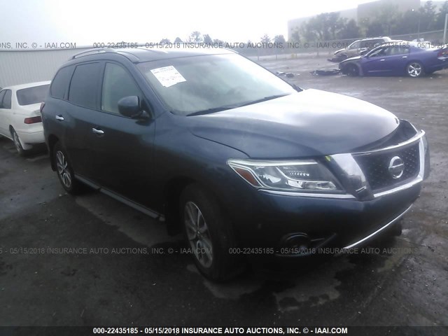 5N1AR2MN8EC692456 - 2014 NISSAN PATHFINDER S/SV/SL/PLATINUM 灰色 照片 1