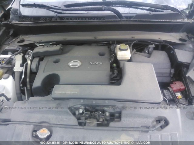 5N1AR2MN8EC692456 - 2014 NISSAN PATHFINDER S/SV/SL/PLATINUM 灰色 照片 10