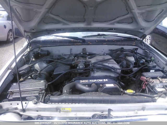 5TEHN72N51Z813146 - 2001 TOYOTA TACOMA DOUBLE CAB 银色 照片 10