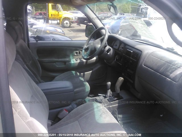5TEHN72N51Z813146 - 2001 TOYOTA TACOMA DOUBLE CAB 银色 照片 5