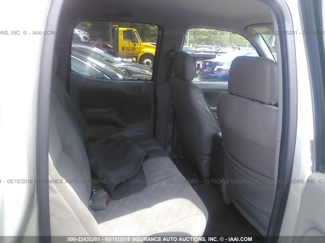 5TEHN72N51Z813146 - 2001 TOYOTA TACOMA DOUBLE CAB 银色 照片 8