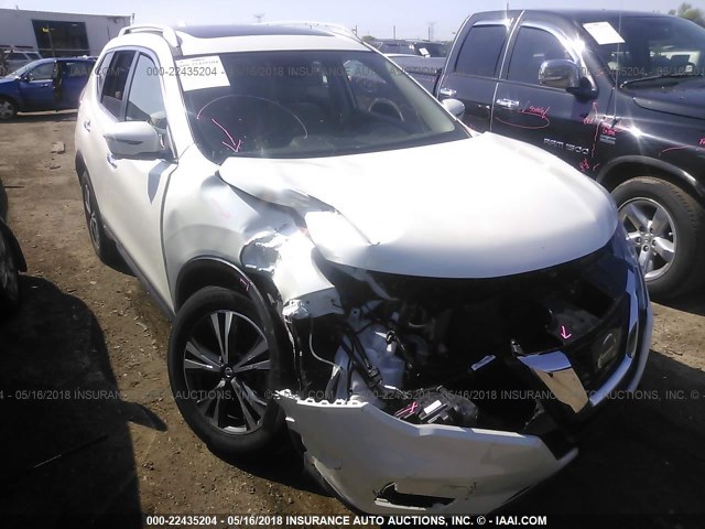 5N1AT2MV1HC831624 - 2017 NISSAN ROGUE SV/SL WHITE photo 6