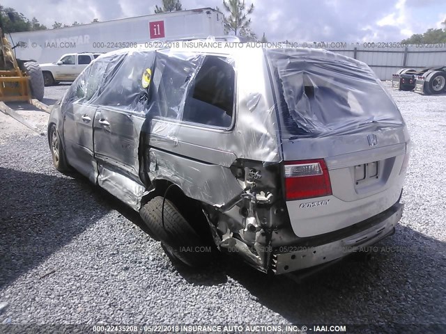 5FNRL38777B459667 - 2007 HONDA ODYSSEY EXL ვერცხლისფერი ფოტო 3