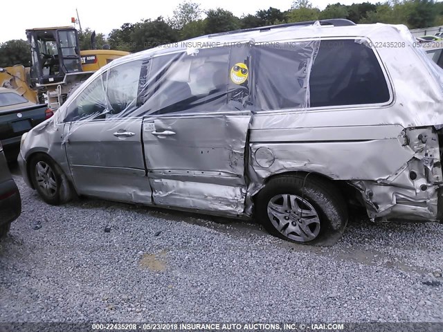 5FNRL38777B459667 - 2007 HONDA ODYSSEY EXL SILVER photo 6