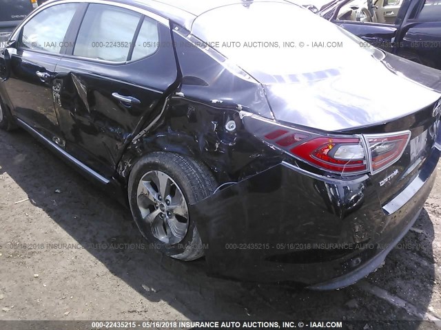 KNAGM4AD8F5088476 - 2015 KIA OPTIMA HYBRID BLACK photo 6