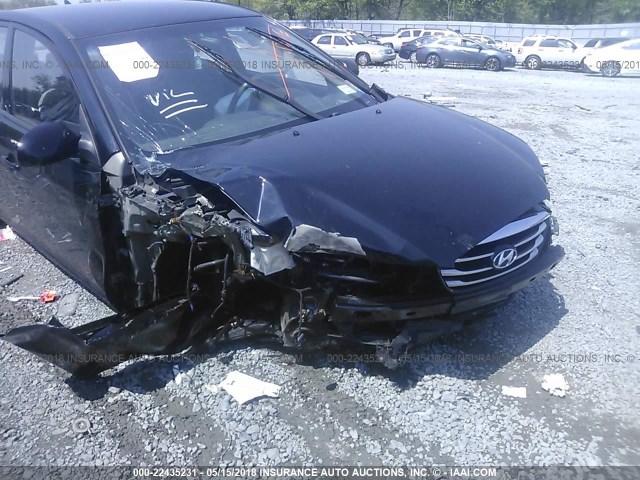 KMHDU4AD6AU141434 - 2010 HYUNDAI ELANTRA BLUE/GLS/SE BLACK photo 6