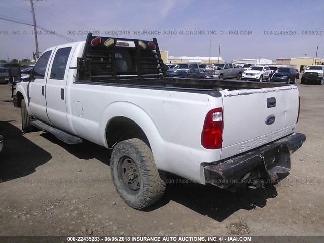 1FT8W3BTXFEA10377 - 2015 FORD F350 SUPER DUTY WHITE photo 3