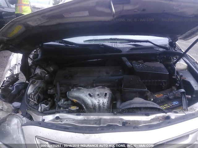 4T1BE46K48U213186 - 2008 TOYOTA CAMRY CE/LE/XLE/SE GOLD photo 10