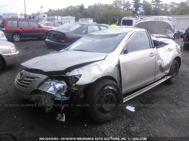 4T1BE46K48U213186 - 2008 TOYOTA CAMRY CE/LE/XLE/SE GOLD photo 2