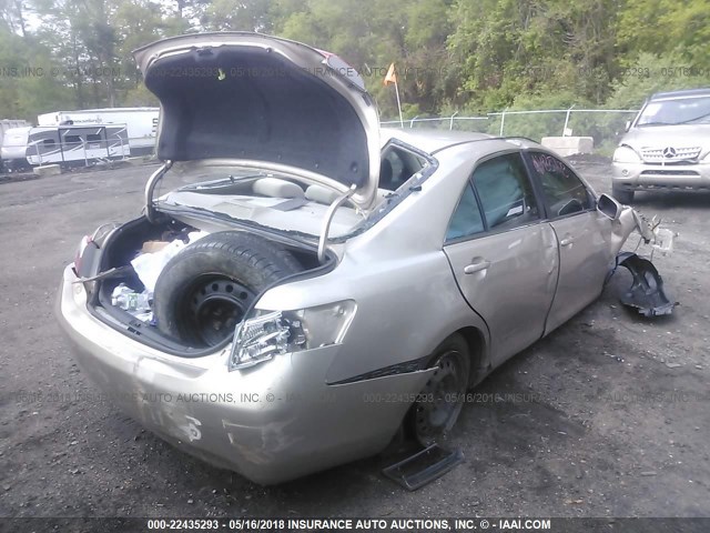 4T1BE46K48U213186 - 2008 TOYOTA CAMRY CE/LE/XLE/SE GOLD photo 4
