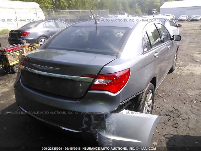 1C3CCBBB3CN120336 - 2012 CHRYSLER 200 TOURING GRAY photo 4